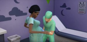 gravidez no hospital the sims 4